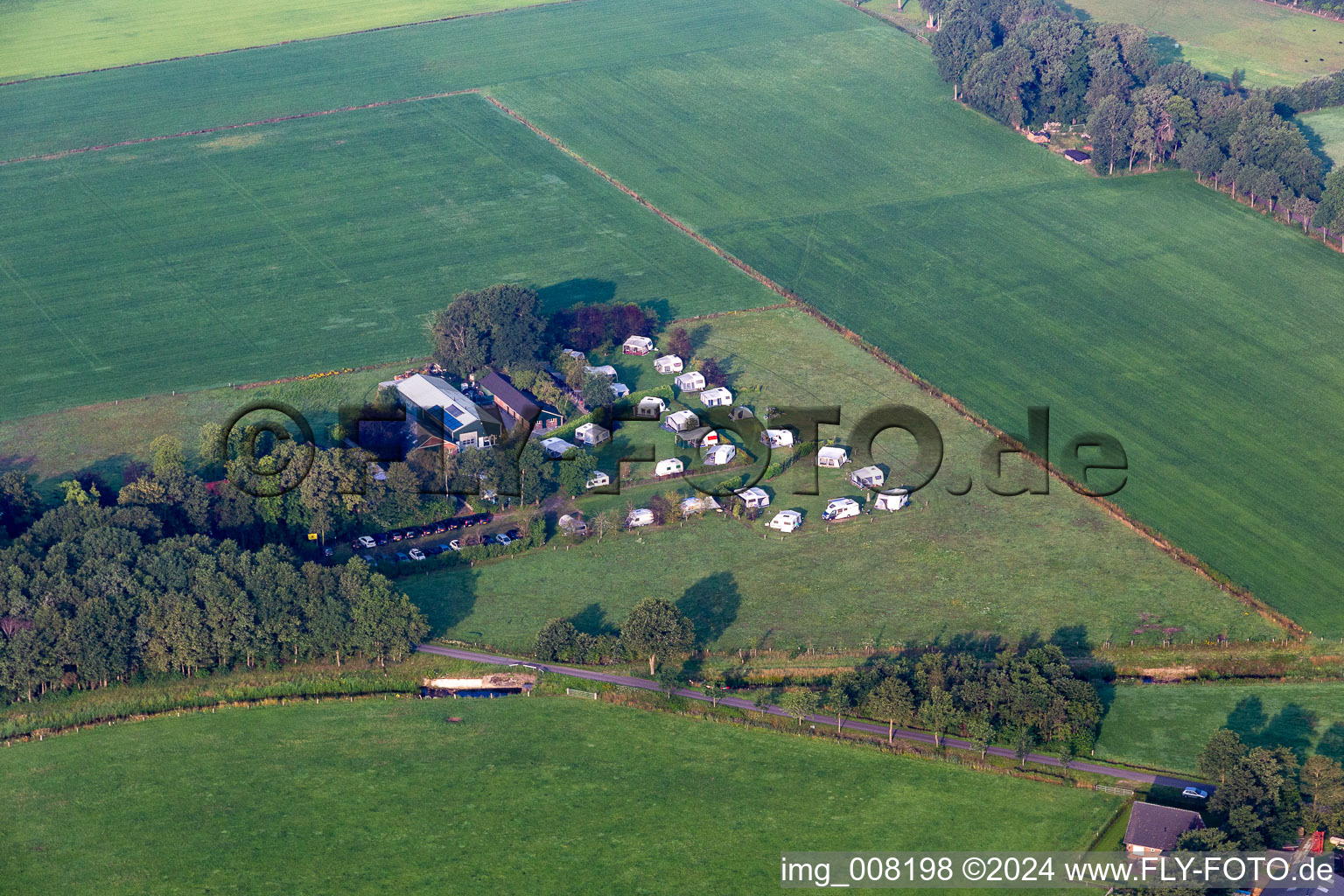 Farm camping de Beek in Haaksbergen in the state Overijssel, Netherlands