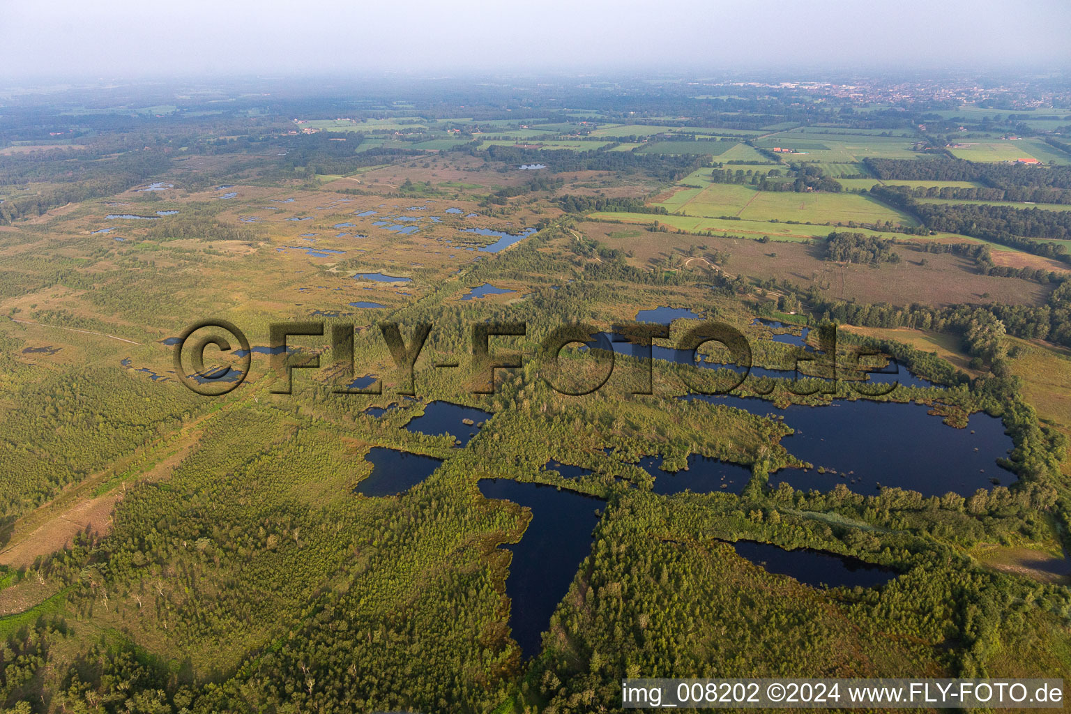 Aerial photograpy of Haaksbergen in the state Overijssel, Netherlands