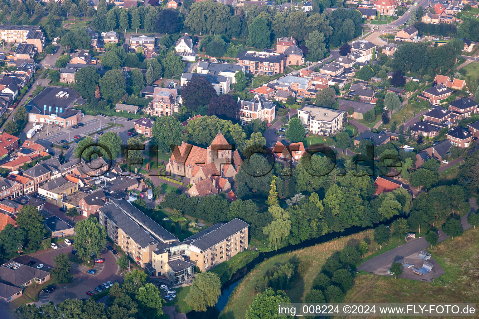 Aerial photograpy of Eibergen in the state Gelderland, Netherlands