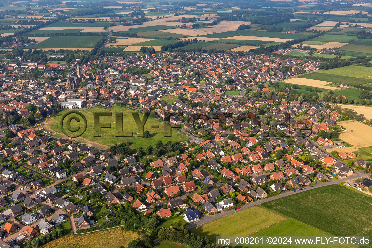 District Weseke in Borken in the state North Rhine-Westphalia, Germany