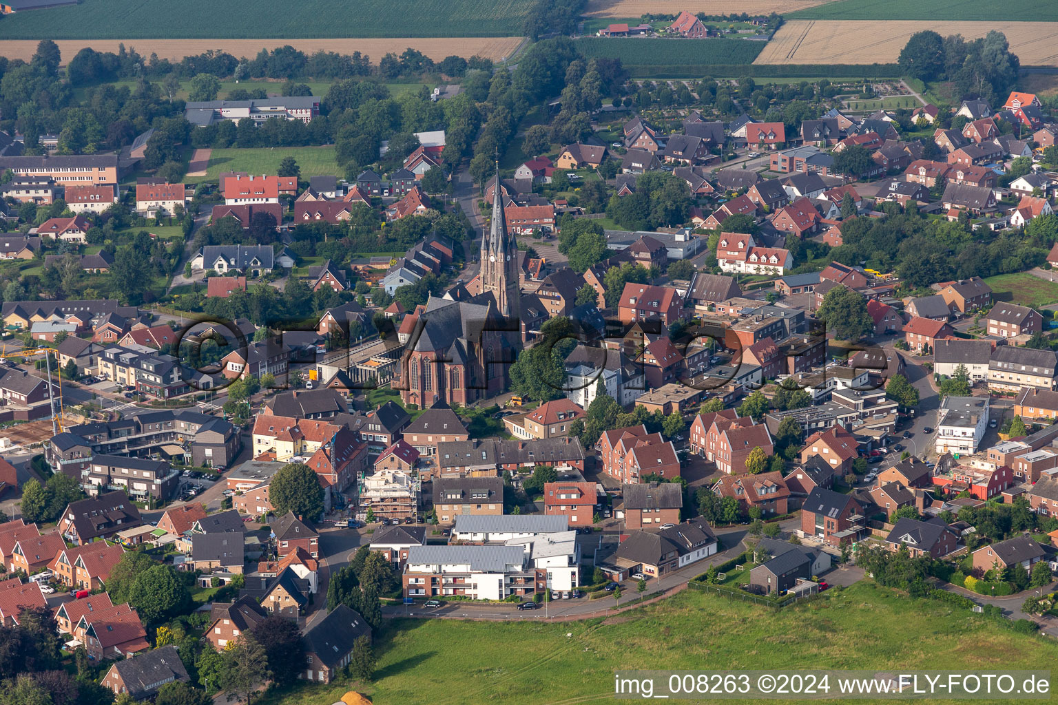 St. Ludgerus Church in the district Weseke in Borken in the state North Rhine-Westphalia, Germany