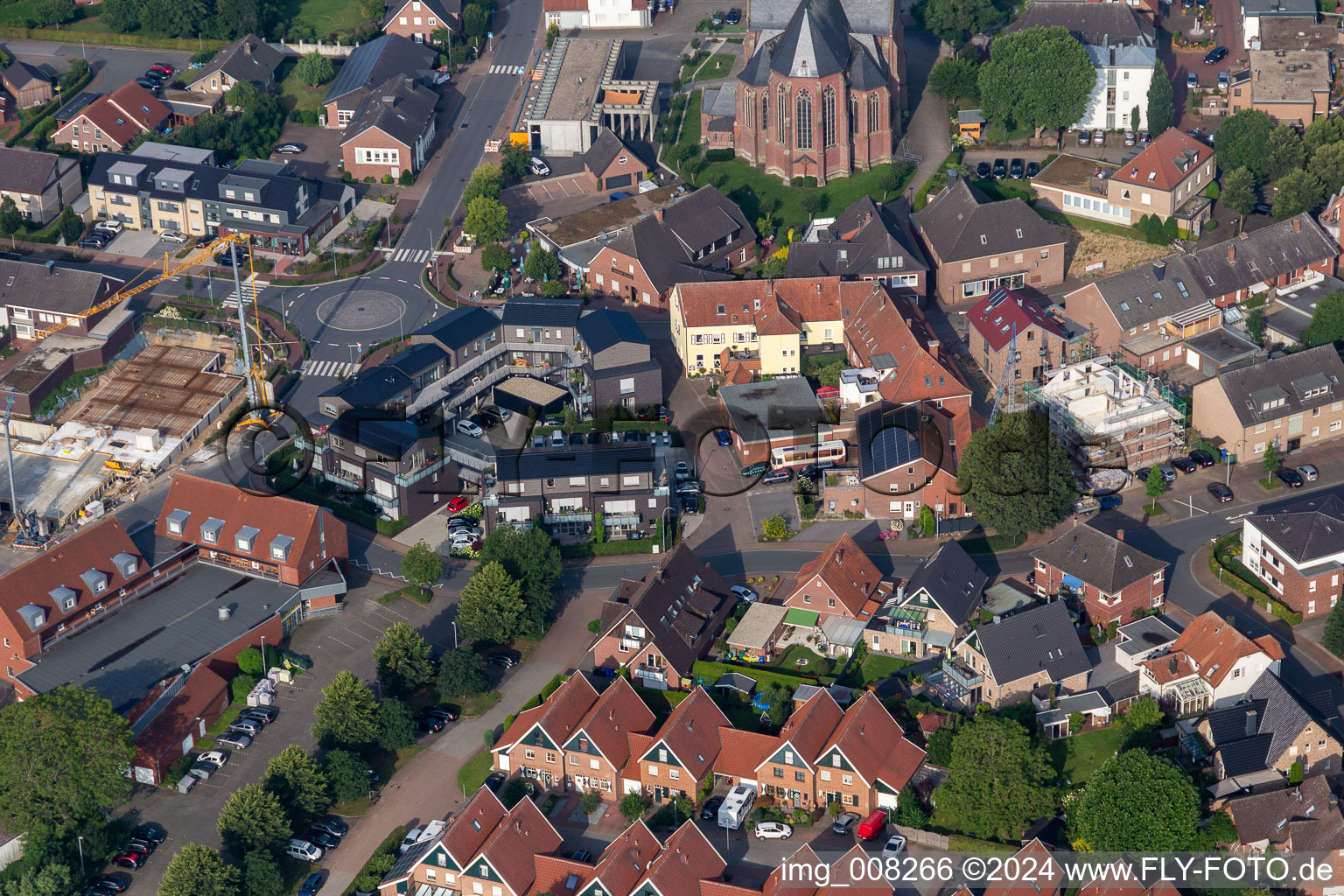 Lindenbuschring in the district Weseke in Borken in the state North Rhine-Westphalia, Germany