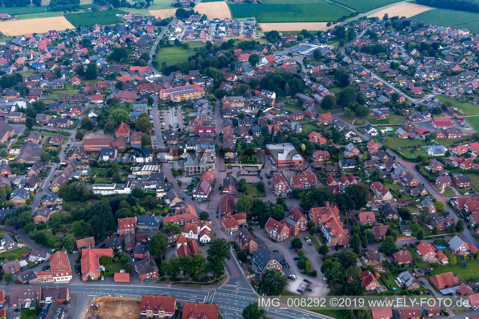 Aerial photograpy of Groß Reken in the state North Rhine-Westphalia, Germany