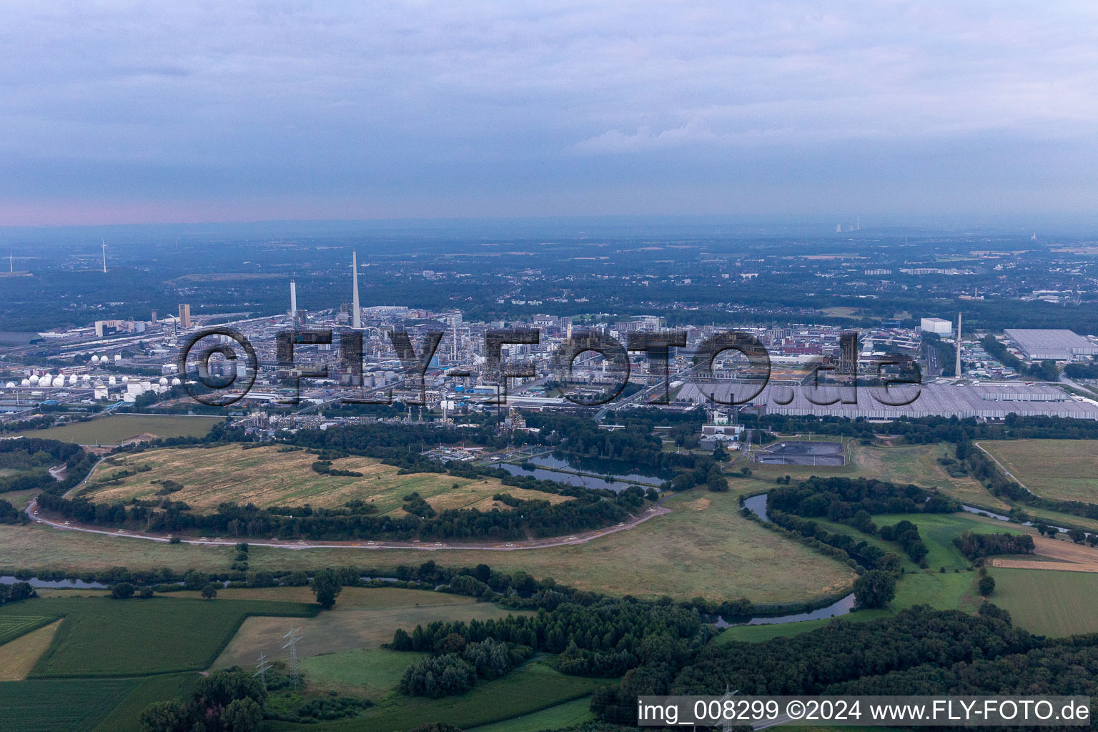 Chemical park Marl in Marl in the state North Rhine-Westphalia, Germany