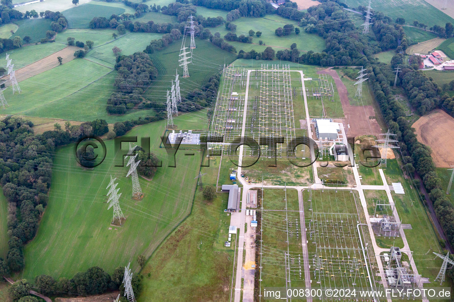 Substation in the district Chemiezone in Marl in the state North Rhine-Westphalia, Germany