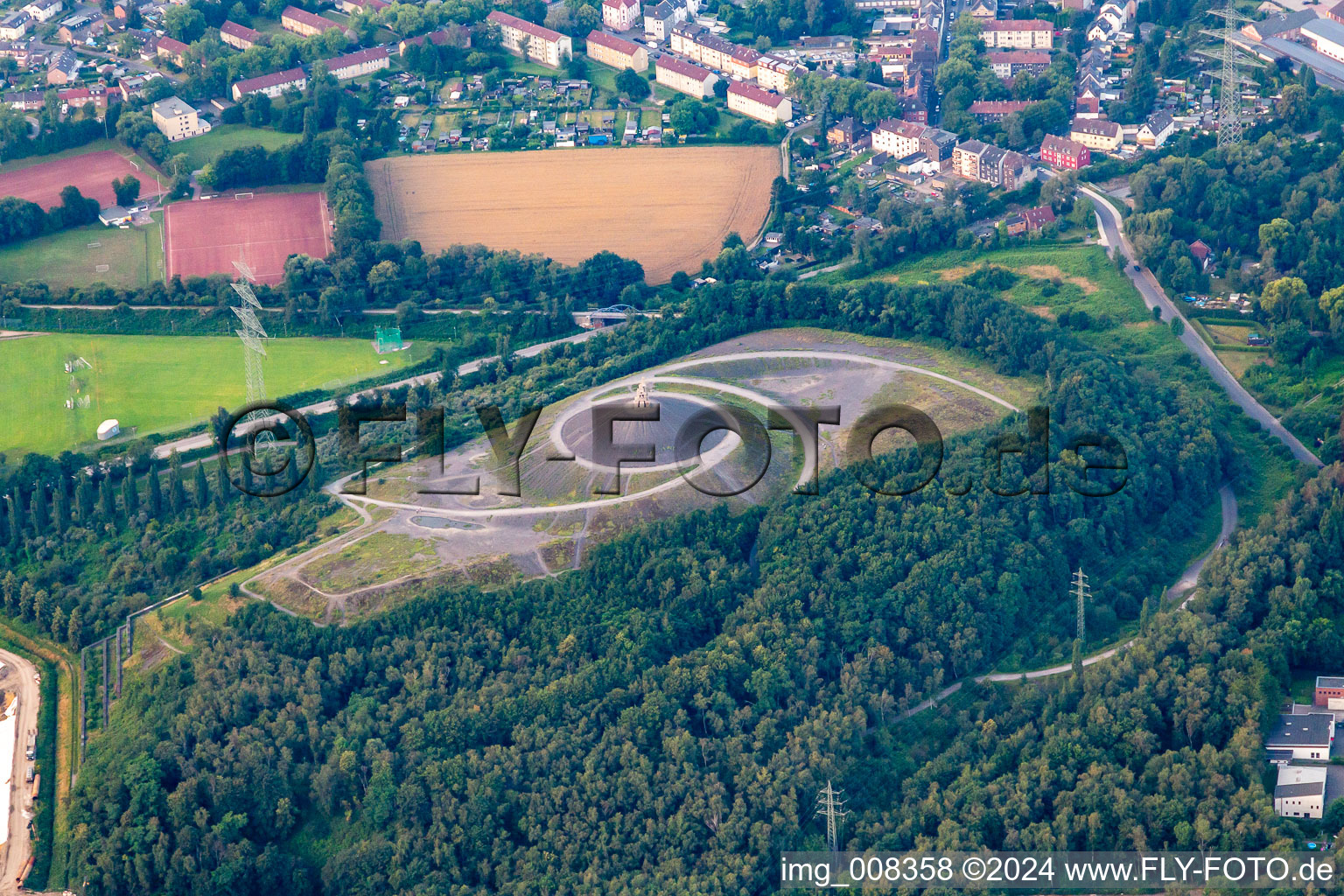 Reclamation site of the former mining dump Rheinelbe and todays recreation area in the district Ueckendorf in Gelsenkirchen in the state North Rhine-Westphalia, Germany