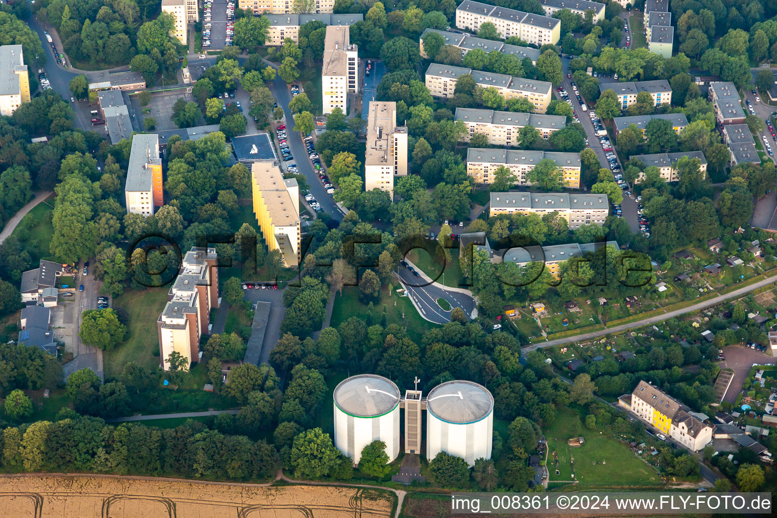 Hochfeldstrasse in Essen-Leithe in the state North Rhine-Westphalia, Germany