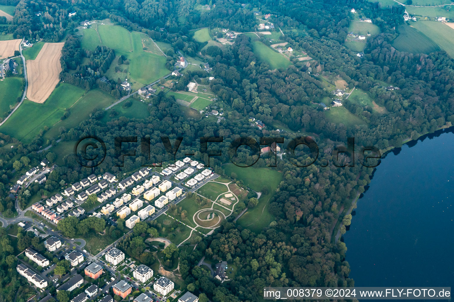 Kupferdreh Dilldorfer Höhe playground above Lake Baldeney in Essen in the state North Rhine-Westphalia, Germany