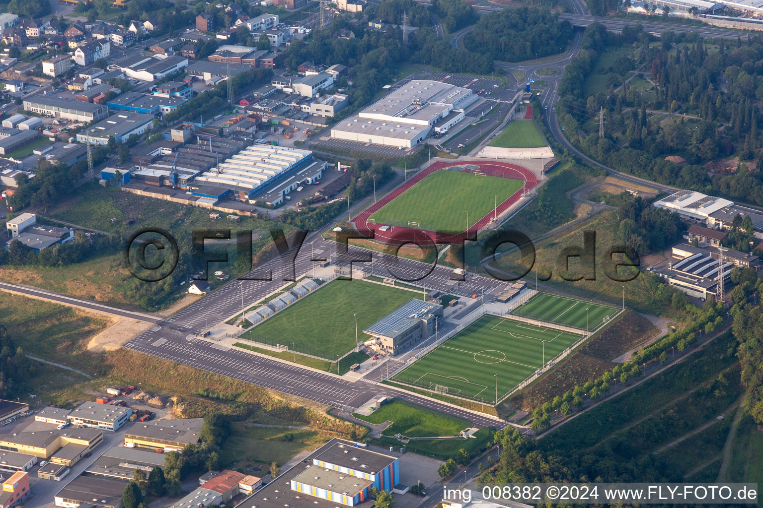 Aerial view of Velbert in the state North Rhine-Westphalia, Germany