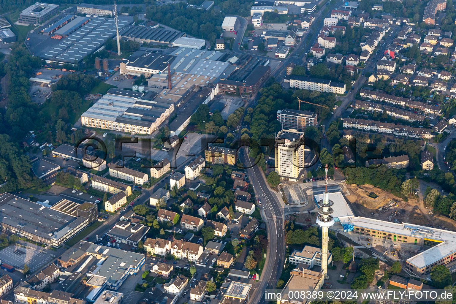 New construction site of the school building on Kastanienallee in Velbert in the state North Rhine-Westphalia, Germany