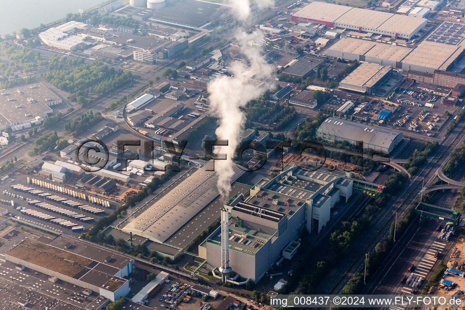 Waste disposal and recycling company Köln mbH in the district Niehl in Köln in the state North Rhine-Westphalia, Germany