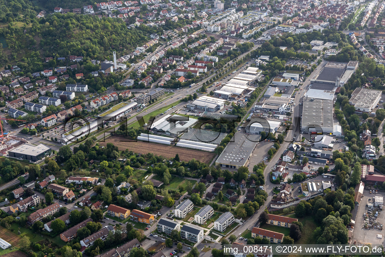 Sinner Nursery between Herrenberger and Sindelfinger Street in the district Weststadt in Tübingen in the state Baden-Wuerttemberg, Germany