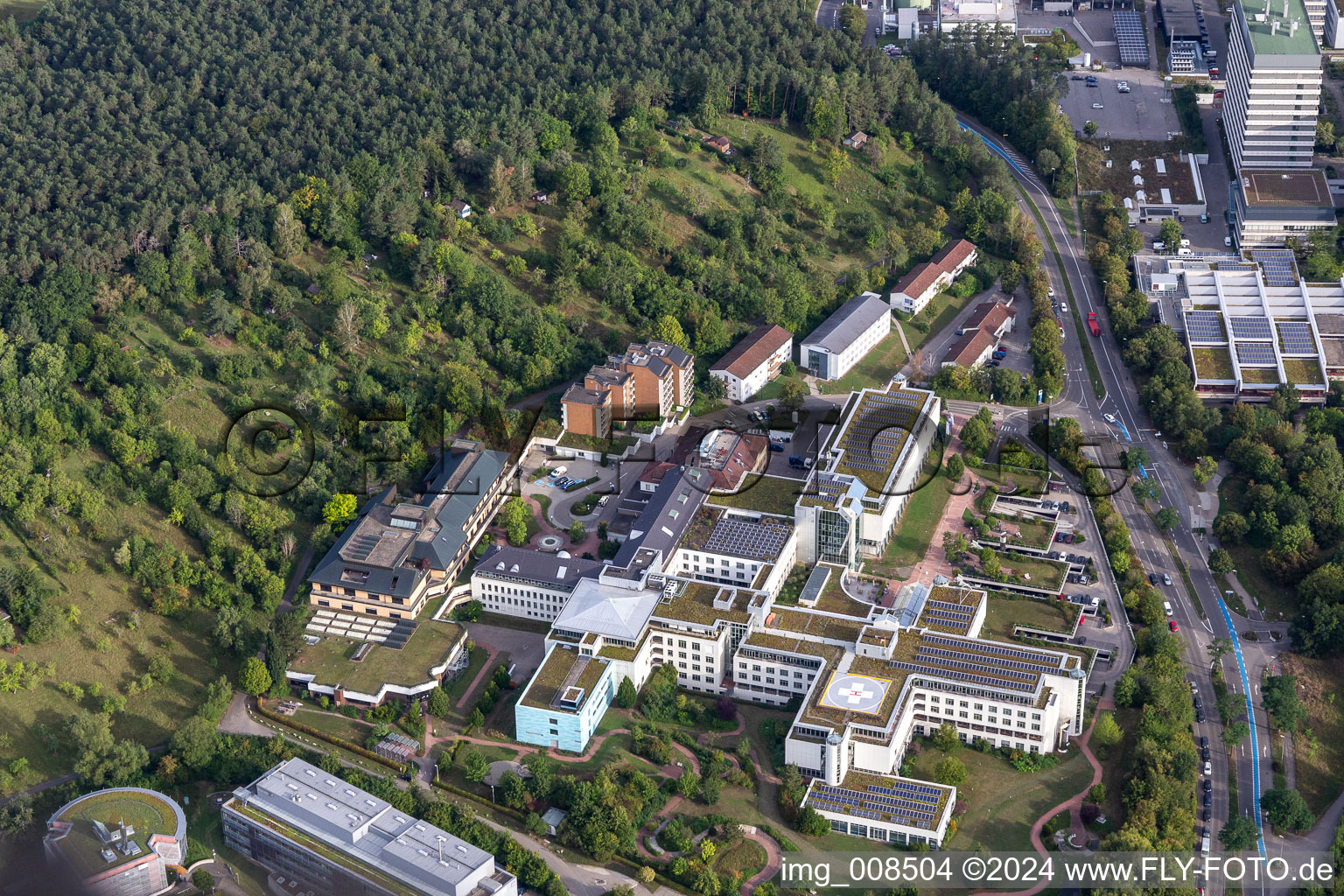 Aerial photograpy of BG Accident Clinic Tübingen in Tübingen in the state Baden-Wuerttemberg, Germany