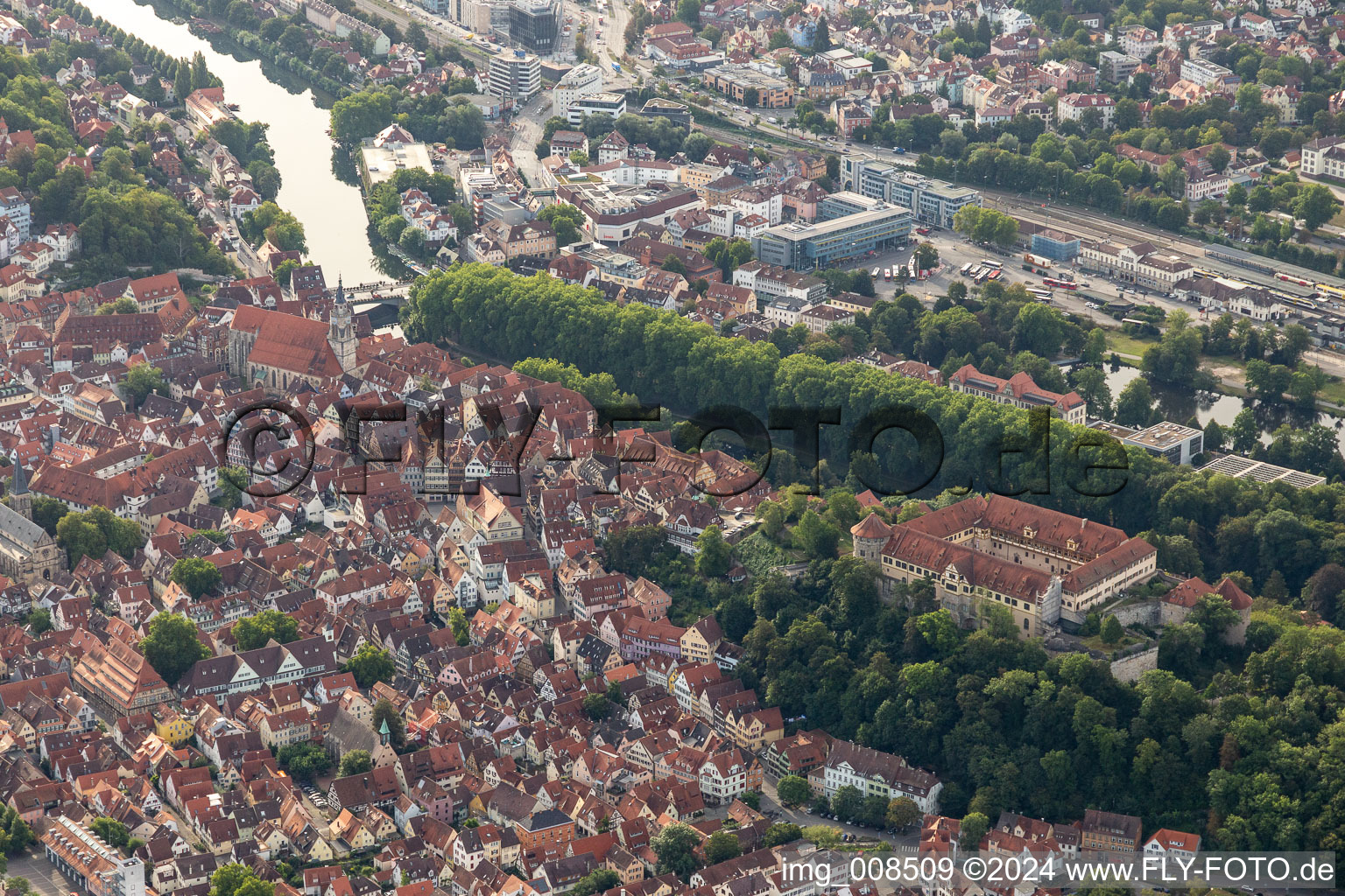 Castle of Hohen Tuebingen in Tuebingen in the state Baden-Wurttemberg, Germany