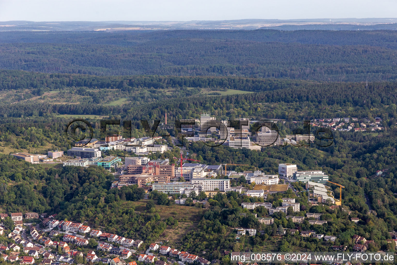 Campus buildings of CureVac,. Immatics, Max-Planck-Institut fuer Entwicklungsbiologie in Tuebingen in the state Baden-Wuerttemberg, Germany