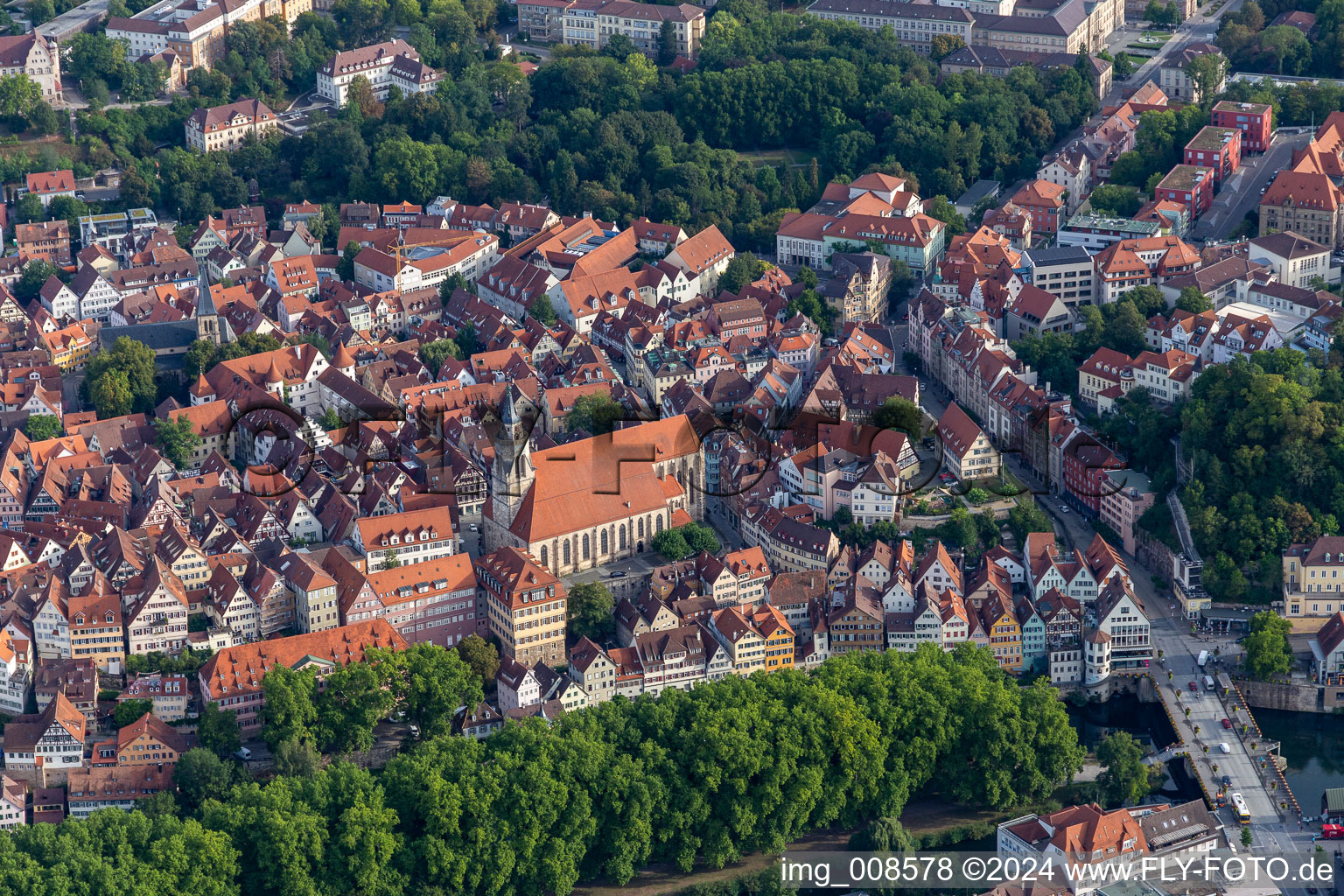 Church building " Stiftskirche St. Georg " in Tuebingen in the state Baden-Wuerttemberg, Germany