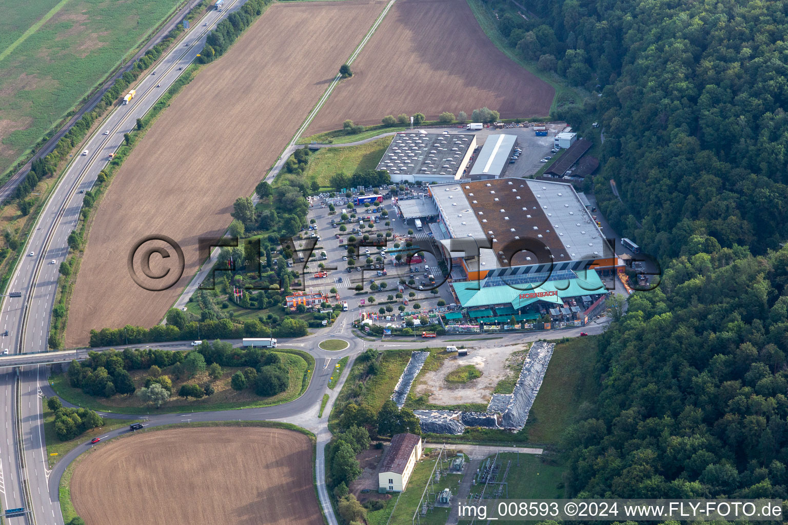 Hornbach Park in the district Lustnau in Tübingen in the state Baden-Wuerttemberg, Germany