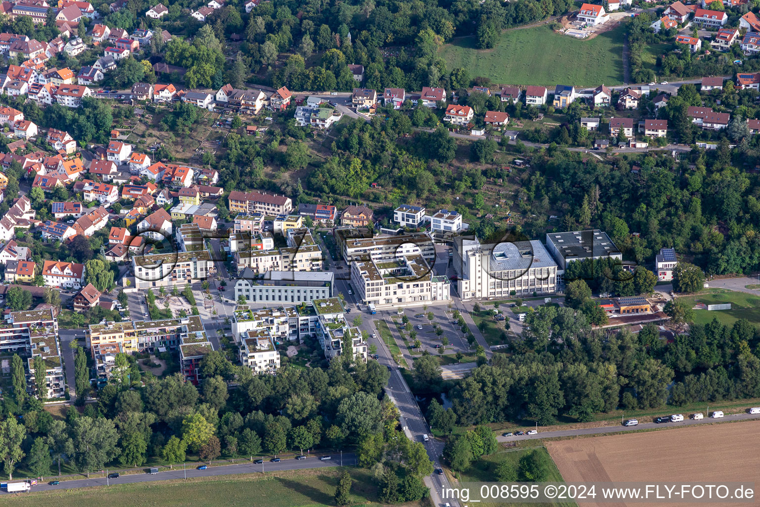 Industrial estate and company settlement Alte Weberei with Egeria GmbH and Baer-Tiger-Wolf in Tuebingen in the state Baden-Wuerttemberg, Germany