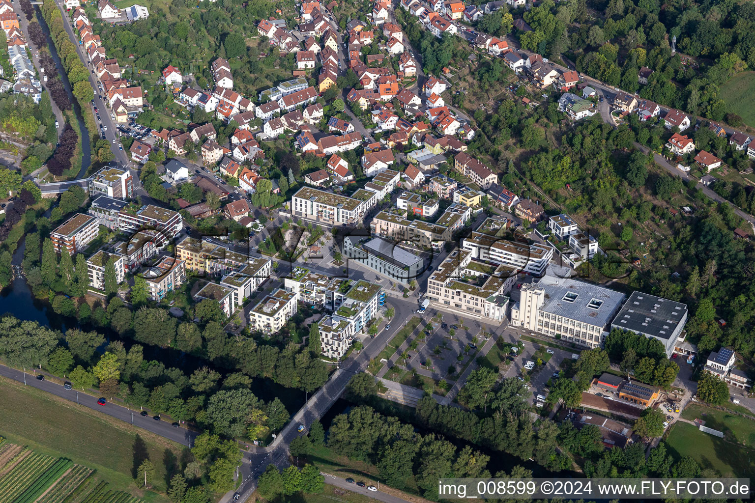 Old weaving mill: Egeria GmbH, Bear-Tiger-Wolf in Tübingen in the state Baden-Wuerttemberg, Germany