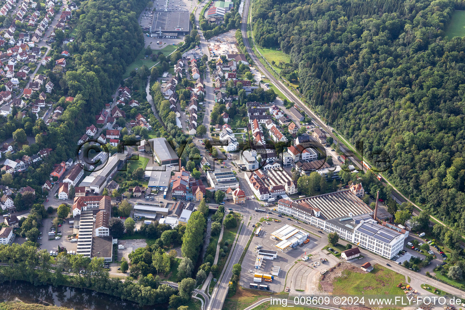 Kirchentellinsfurt in the state Baden-Wuerttemberg, Germany