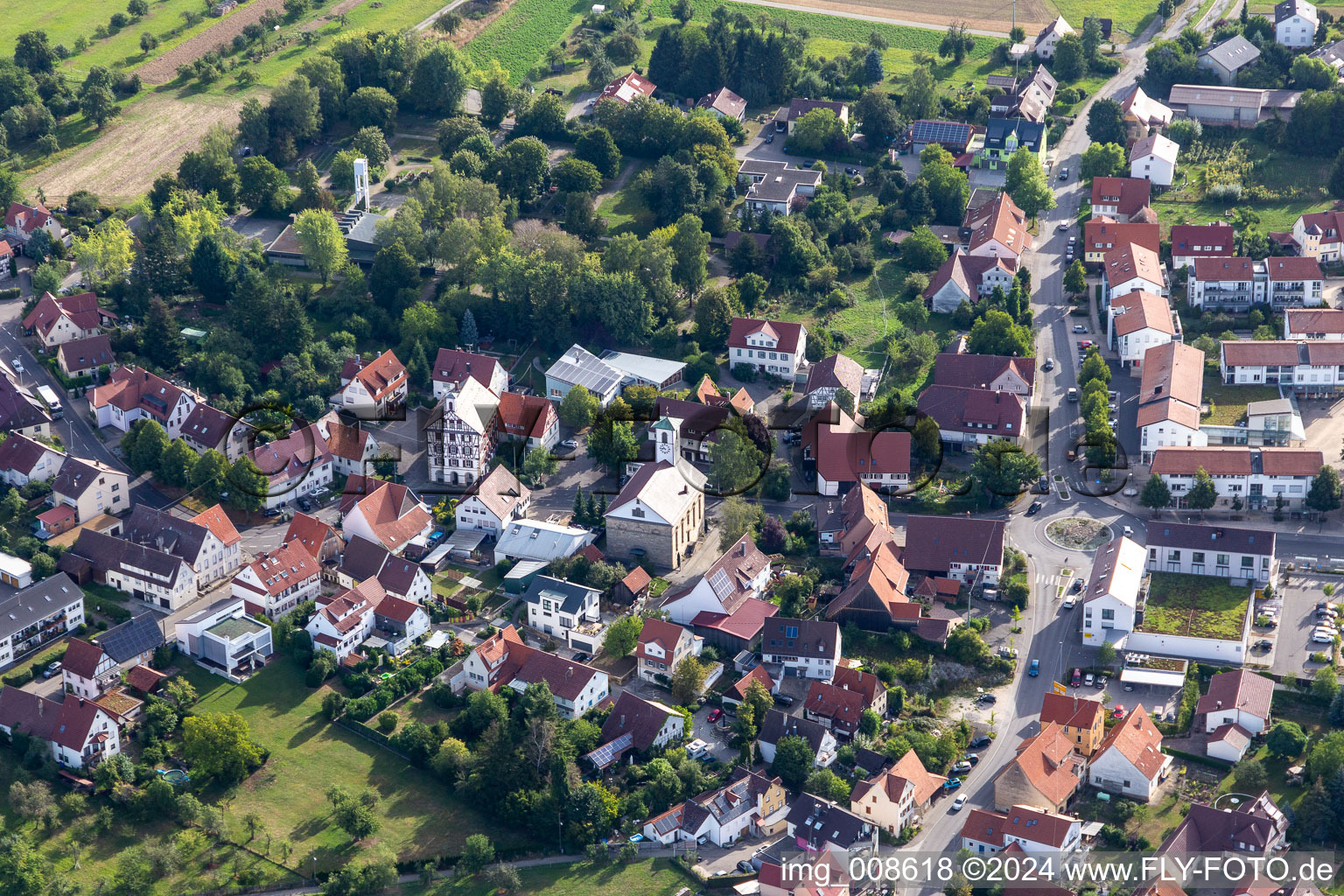 Martin Luther Church in the district Rommelsbach in Reutlingen in the state Baden-Wuerttemberg, Germany