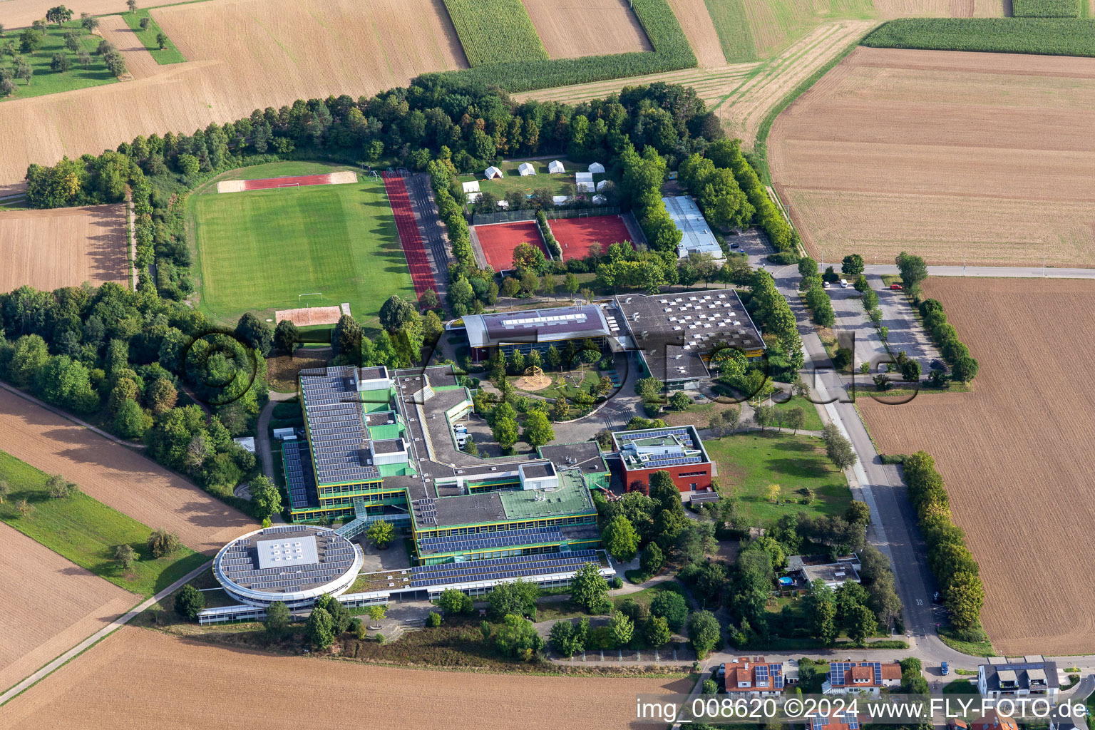 HAP Grieshaber Gymnasium in the BZN and Wittumhalle in the district Rommelsbach in Reutlingen in the state Baden-Wuerttemberg, Germany