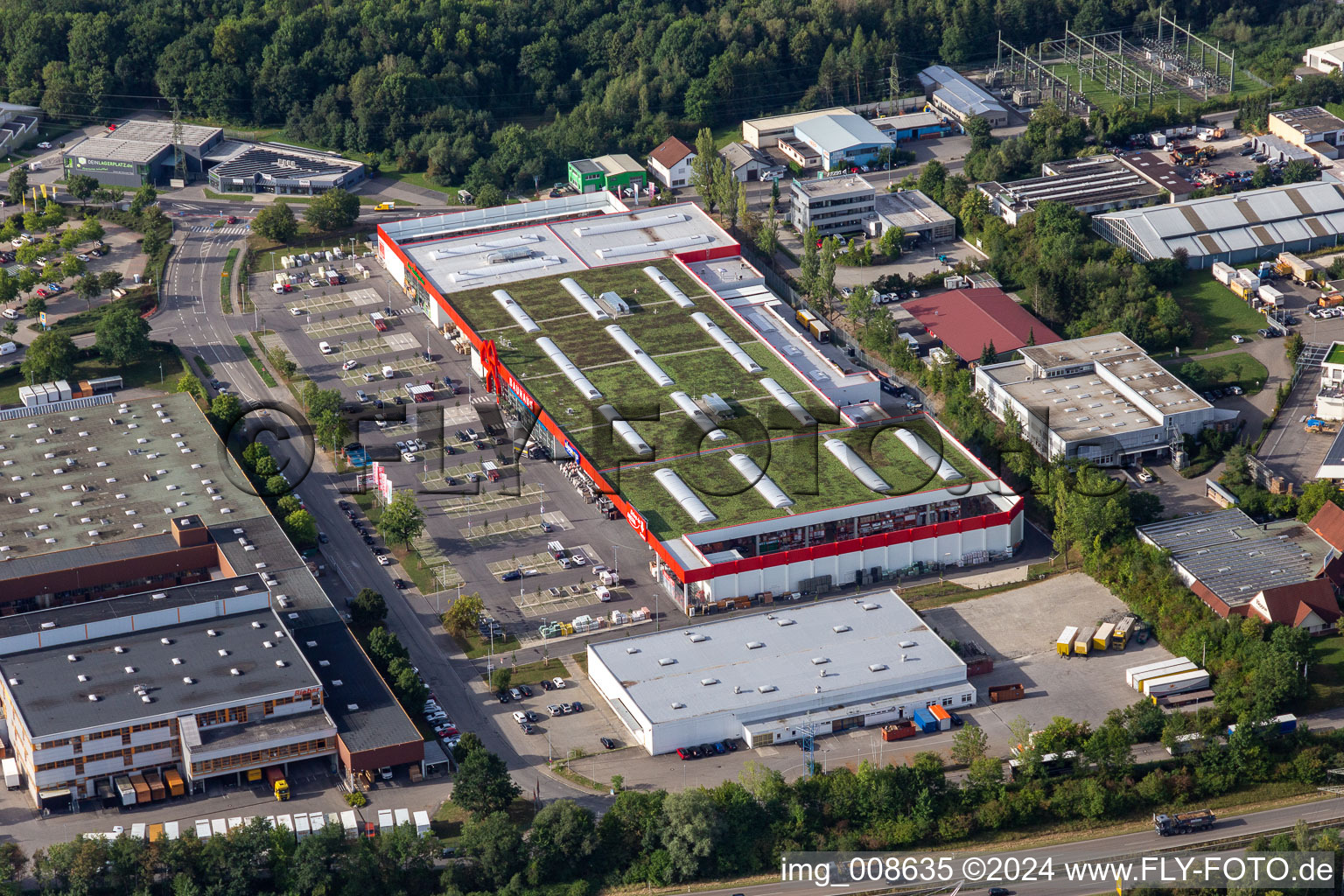 Building of the construction market Bauhaus in Reutlingen in the state Baden-Wurttemberg, Germany