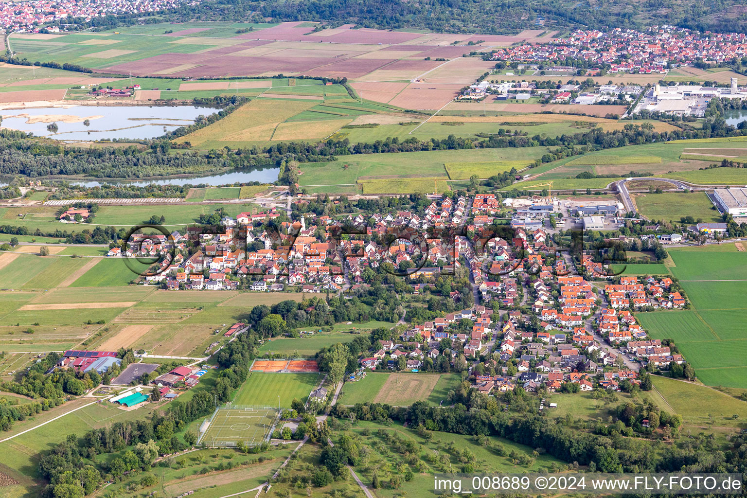 Aerial photograpy of District Bühl in Tübingen in the state Baden-Wuerttemberg, Germany