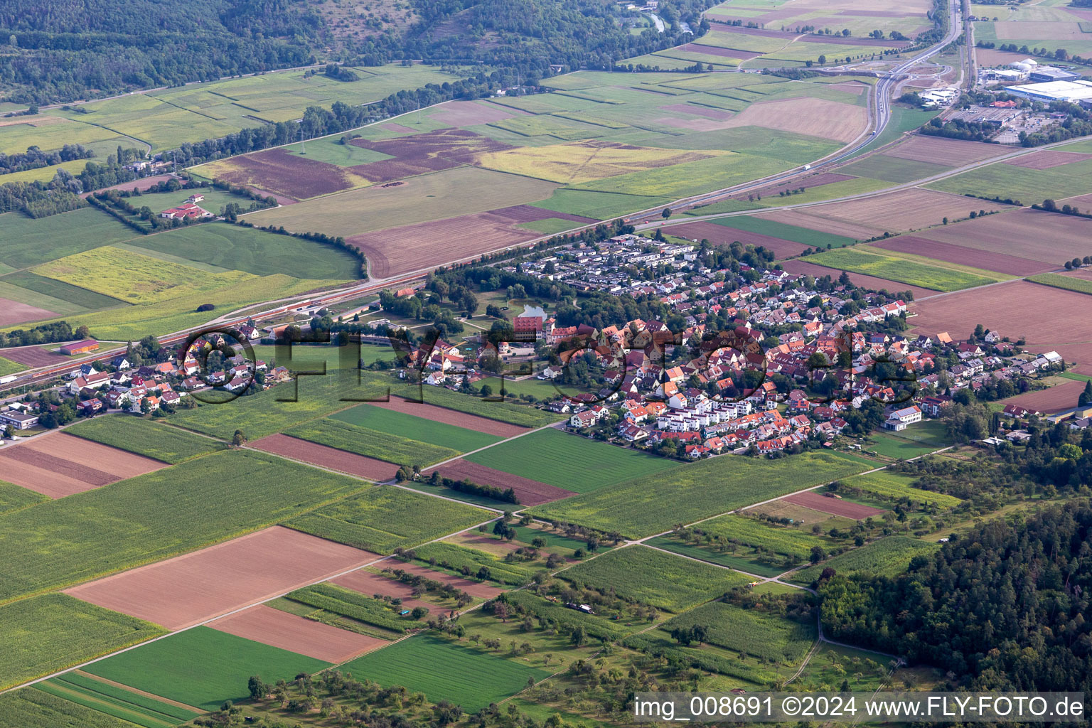 District Kilchberg in the city in Tuebingen in the state Baden-Wuerttemberg, Germany