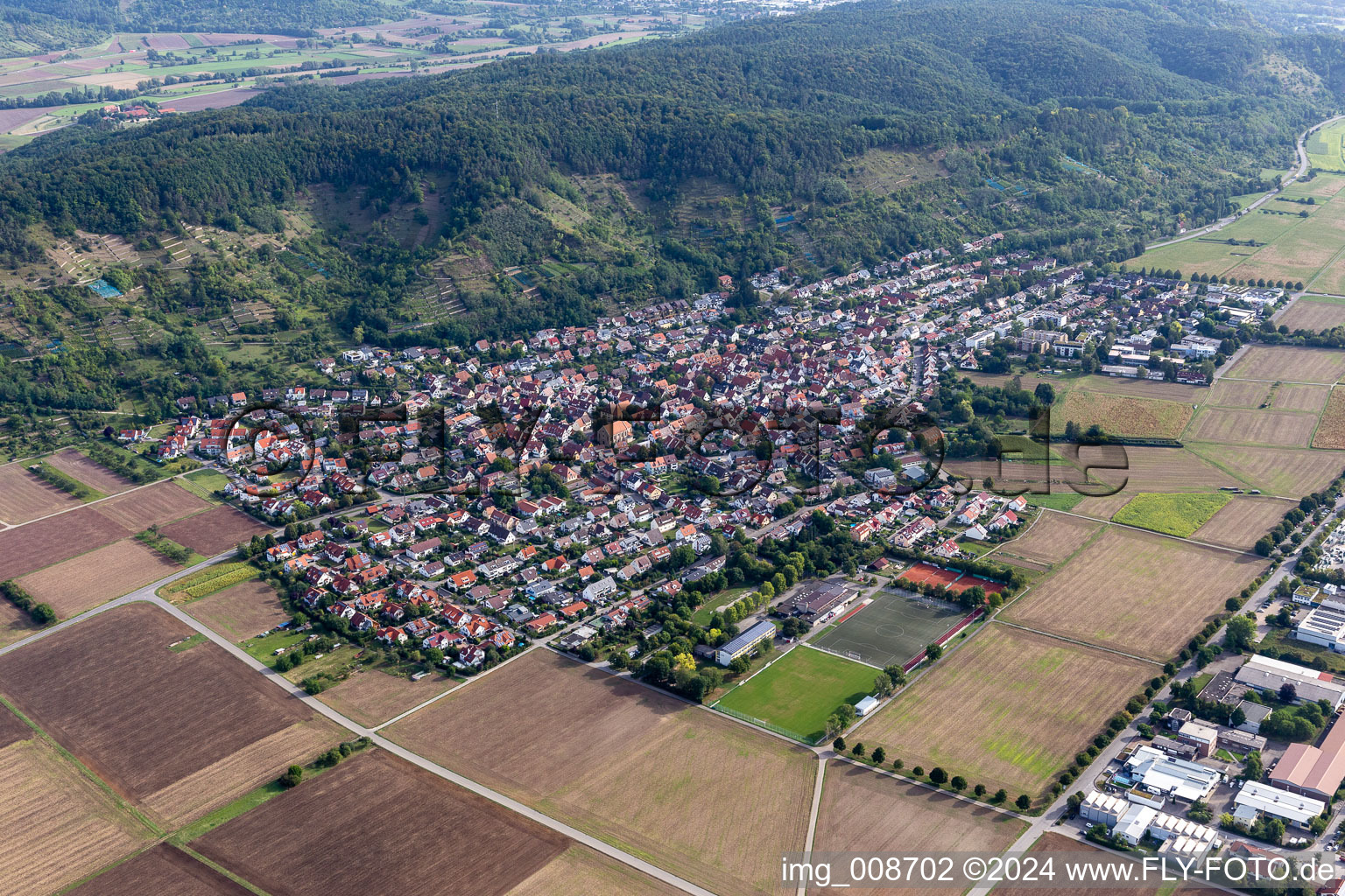 District Hirschau in Tübingen in the state Baden-Wuerttemberg, Germany