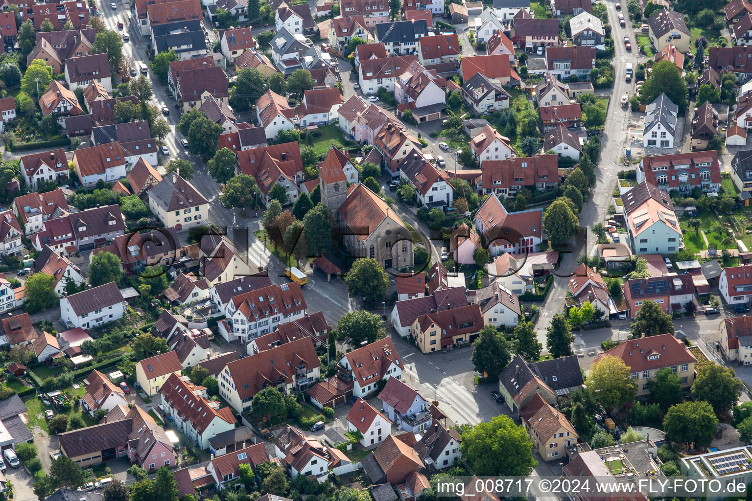 Church building " St. Aegidius " in Hirschau in the state Baden-Wuerttemberg, Germany