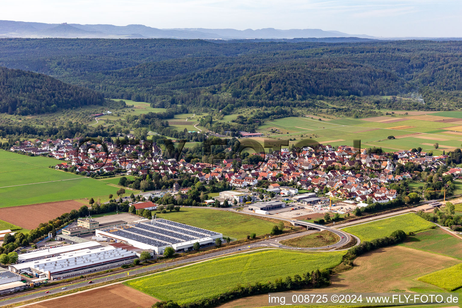 View of the streets and houses of the residential areas in the district Bühl in Tübingen in the state Baden-Wuerttemberg, Germany