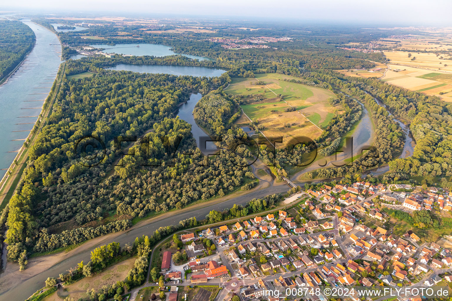 Sauer Delta Nature Reserve in Munchhausen in the state Bas-Rhin, France