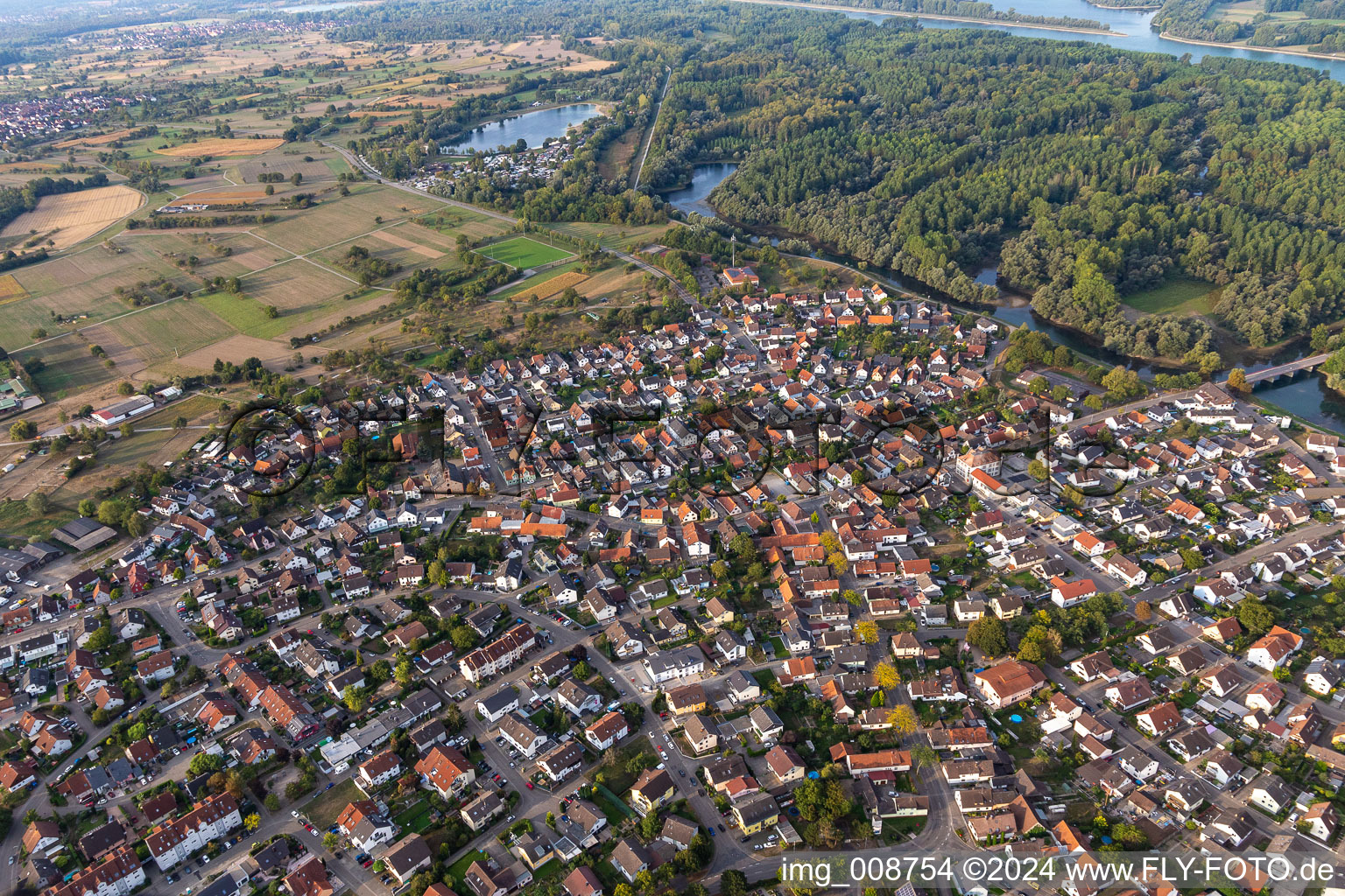 Rödereckring in the district Plittersdorf in Rastatt in the state Baden-Wuerttemberg, Germany