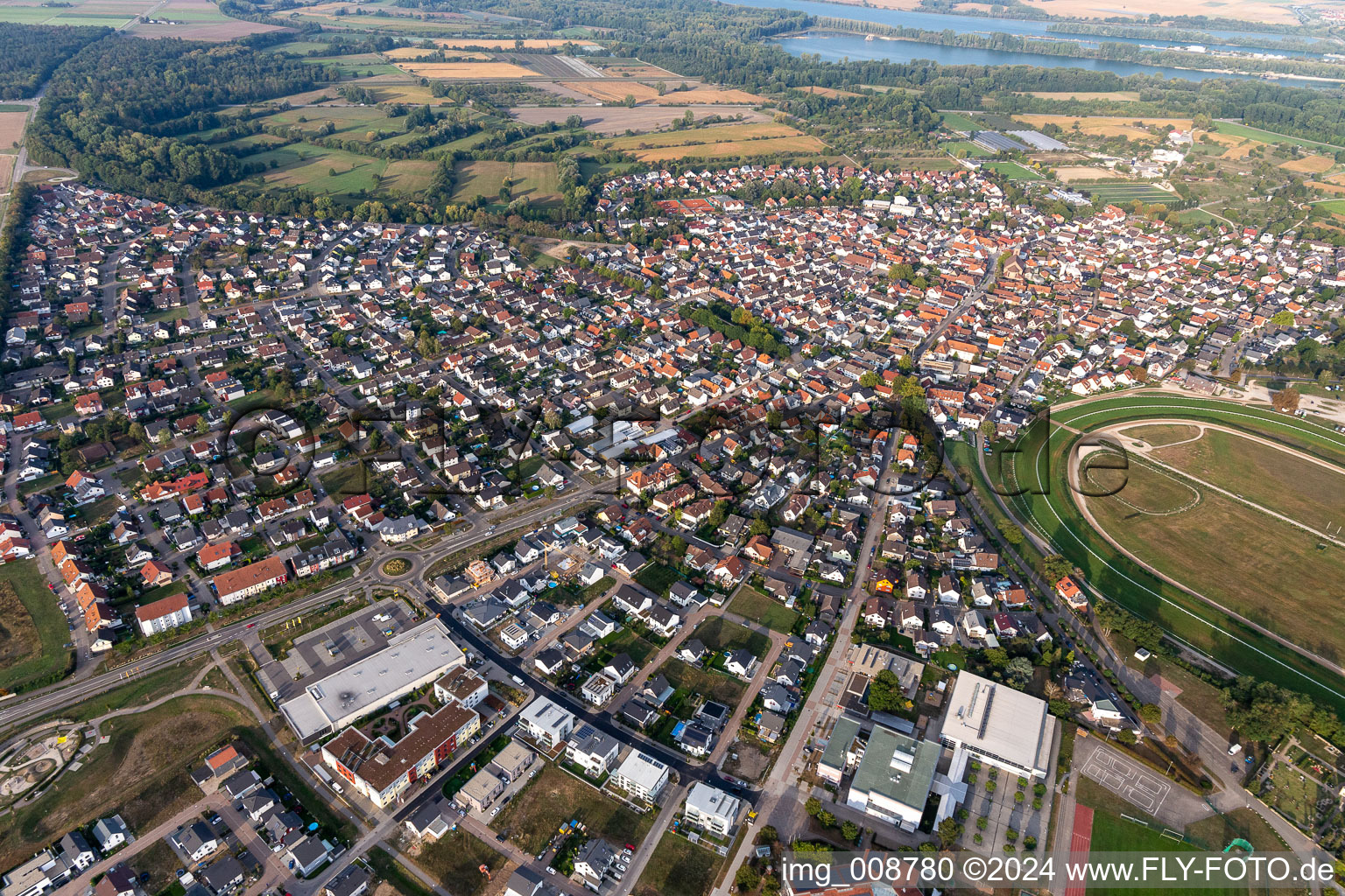 Iffezheim in the state Baden-Wuerttemberg, Germany