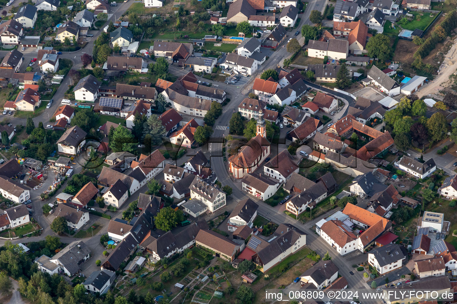 Parish Church in the district Moos in Bühl in the state Baden-Wuerttemberg, Germany