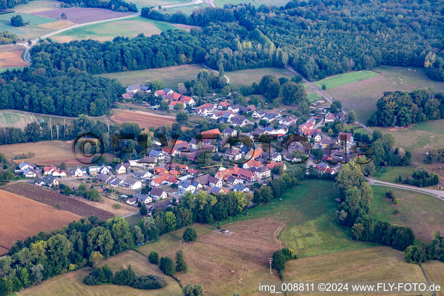 District Hildmannsfeld in Rheinmünster in the state Baden-Wuerttemberg, Germany