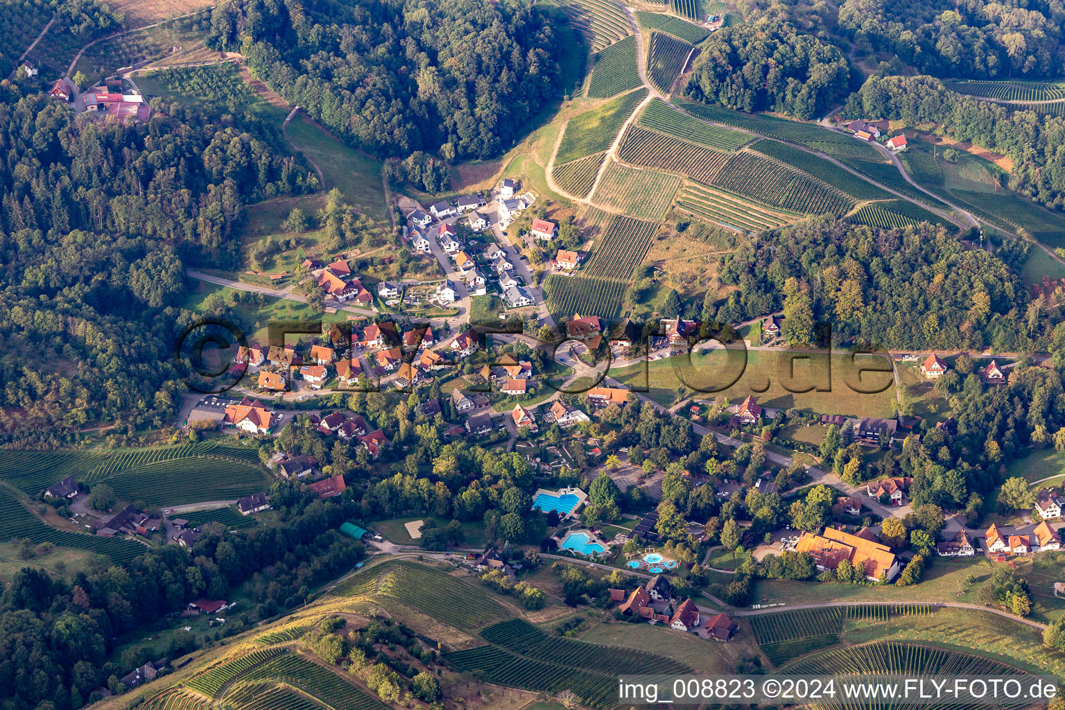 Building of the Spa and Event house in Sasbachwalden in the state Baden-Wuerttemberg, Germany