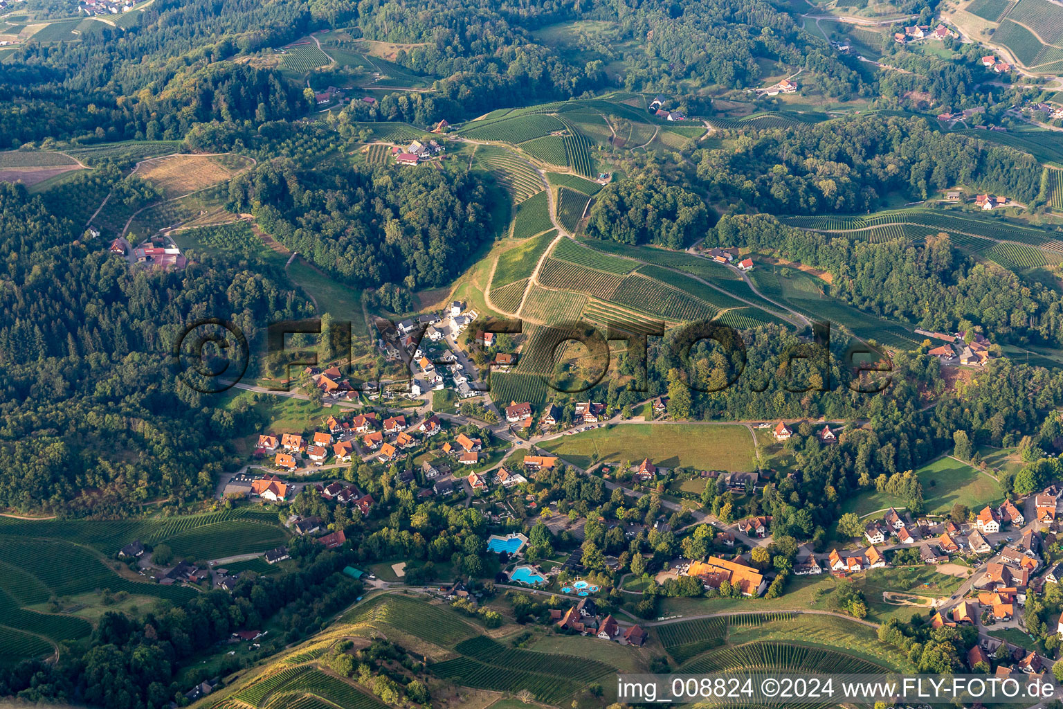 Adventure outdoor pool in Sasbachwalden in the state Baden-Wuerttemberg, Germany