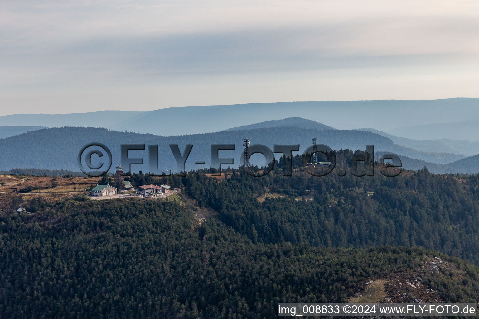 Hornisgrinde Tower in Seebach in the state Baden-Wuerttemberg, Germany