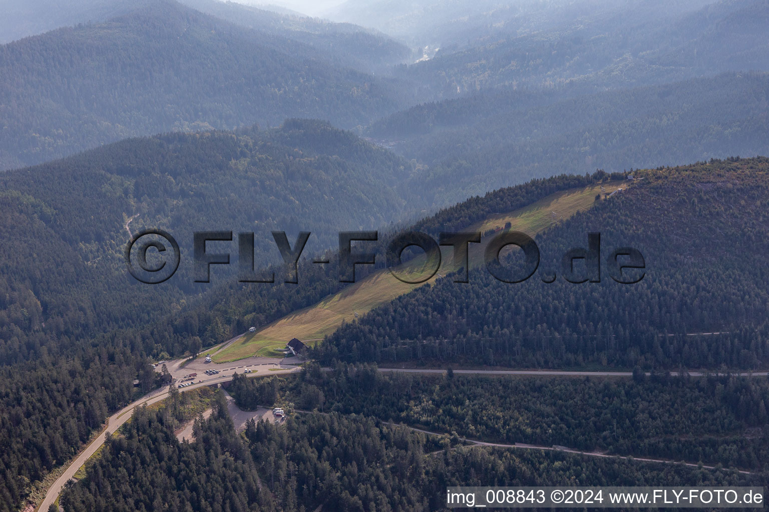 Seibelsecke, ski lift and slope in Baiersbronn in the state Baden-Wuerttemberg, Germany