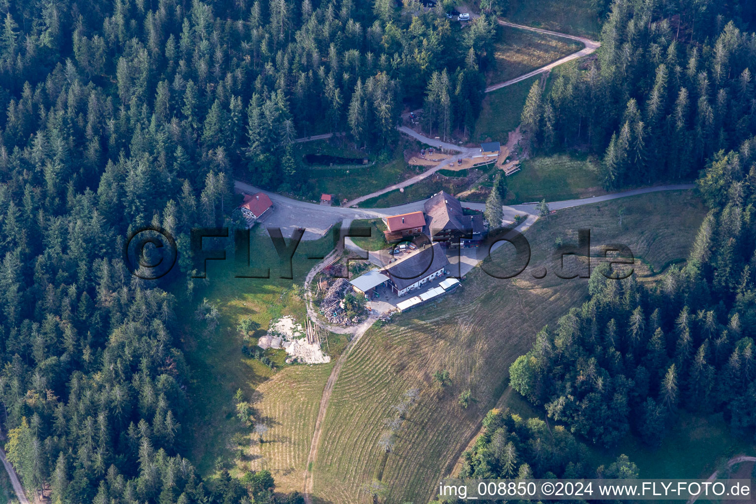 Mountain inn Kernhof and ski hut of the Skiclub Kappelrodeck in Seebach in the state Baden-Wuerttemberg, Germany