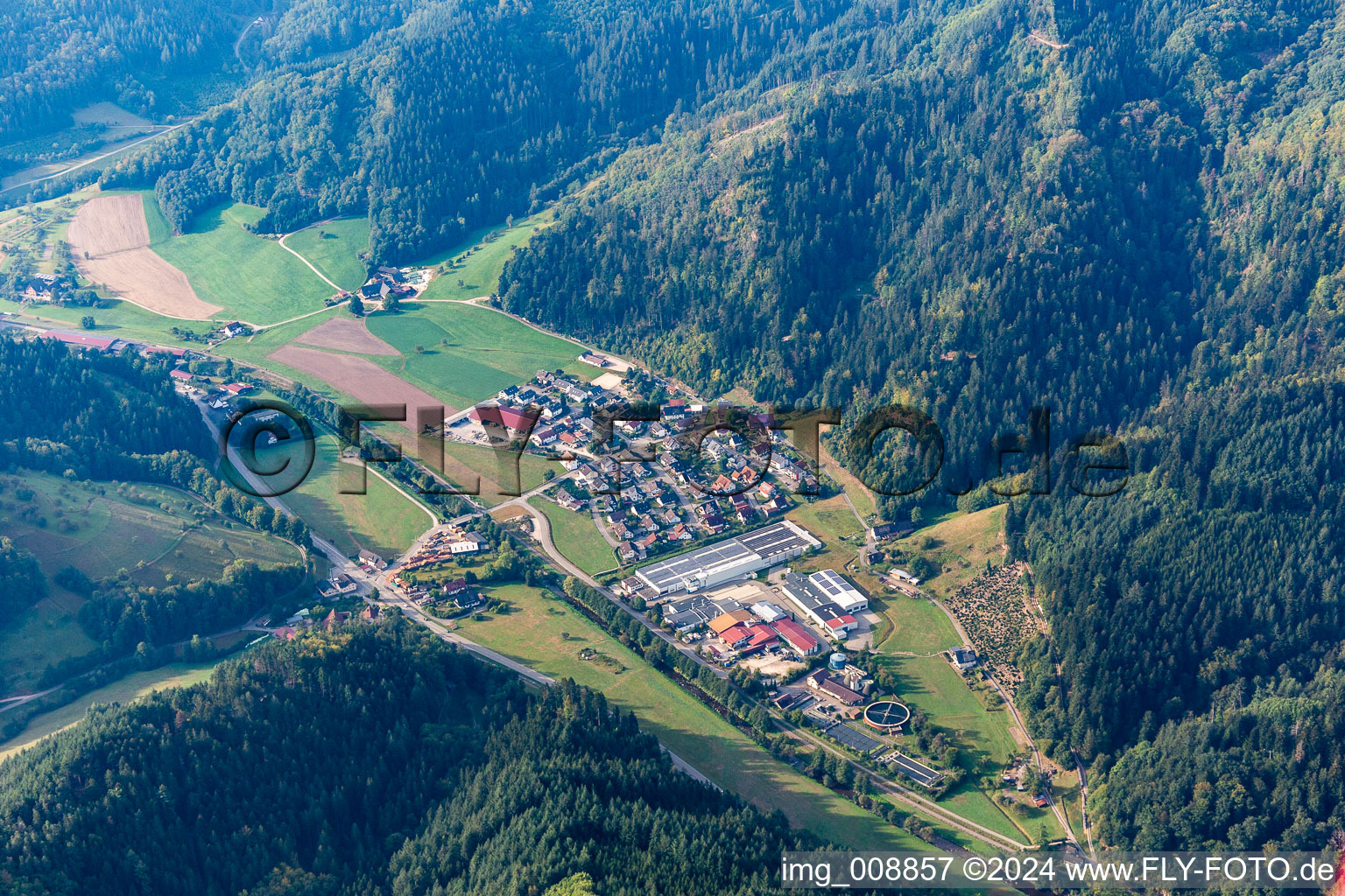 Industrial estate and company settlement Hoefle. Franz H. Bruder, Roland Erdrich in Hoeflie in the state Baden-Wuerttemberg, Germany