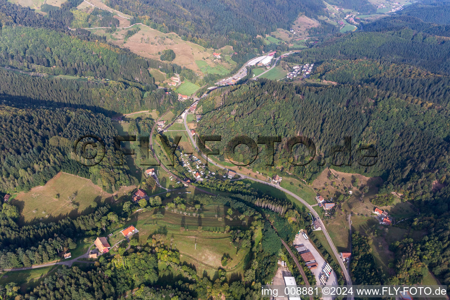 Kurcamping Traiermühle in the district Löcherberg in Oppenau in the state Baden-Wuerttemberg, Germany