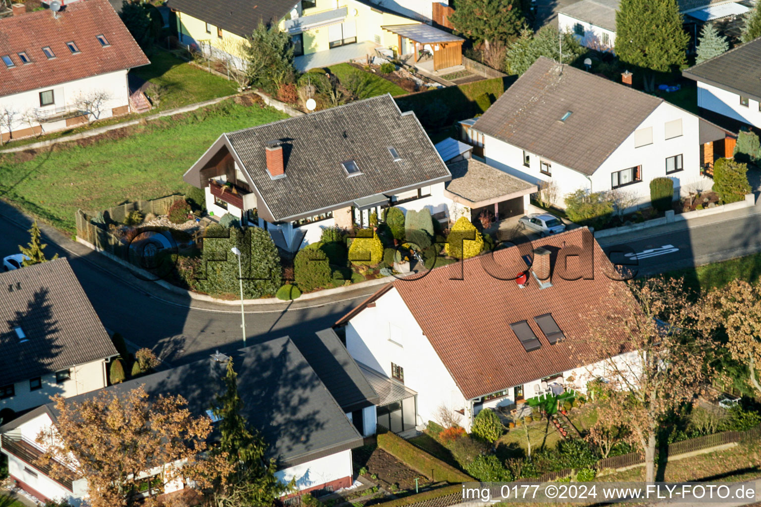 Hatzenbühl in the state Rhineland-Palatinate, Germany out of the air