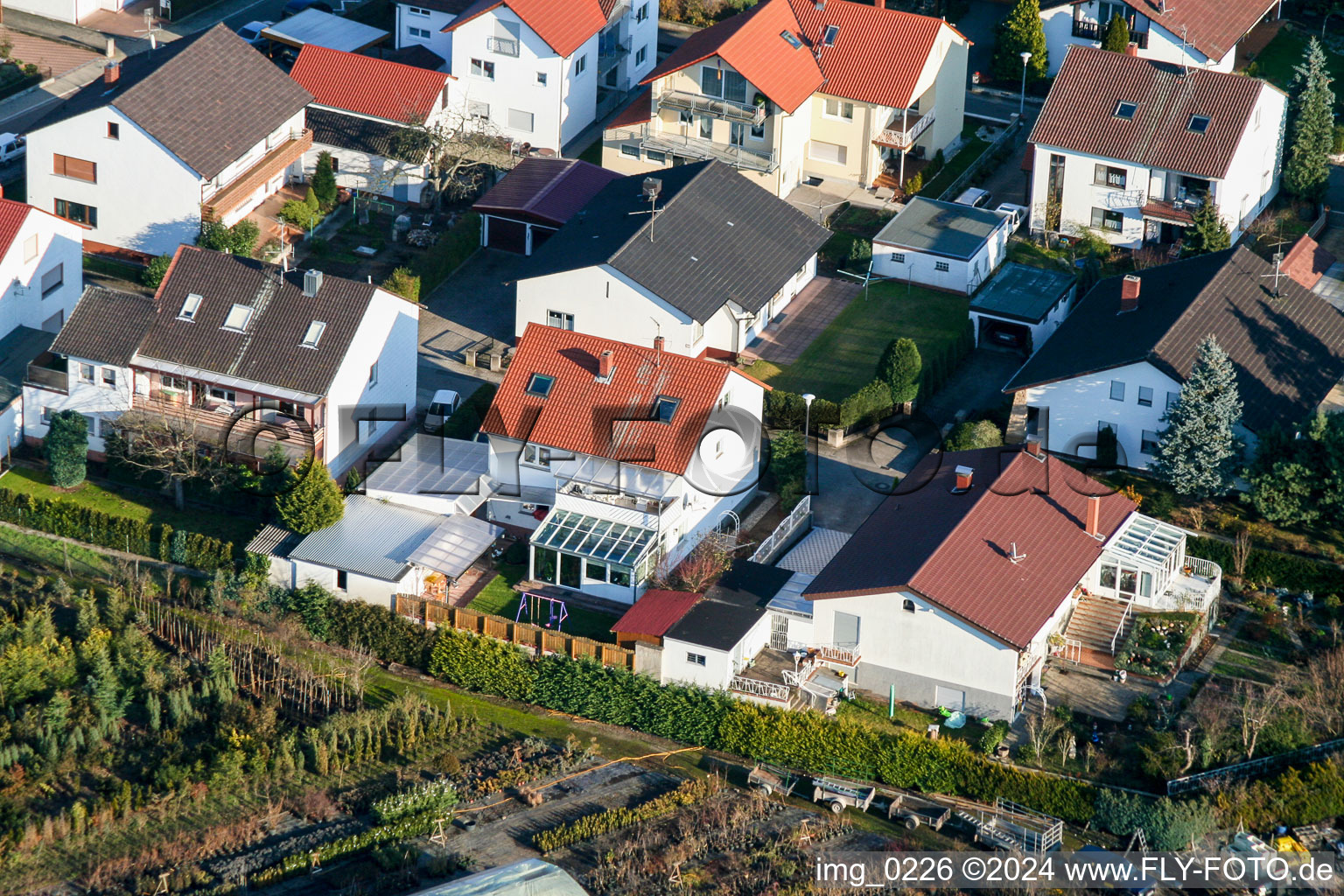 Lessingstr in Rheinzabern in the state Rhineland-Palatinate, Germany