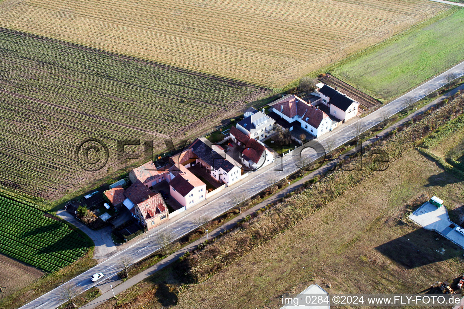 Jockgrimerstr in Rheinzabern in the state Rhineland-Palatinate, Germany