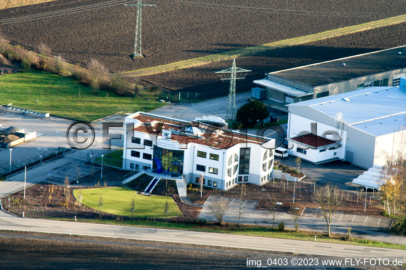 Water supply Germersheim in Jockgrim in the state Rhineland-Palatinate, Germany