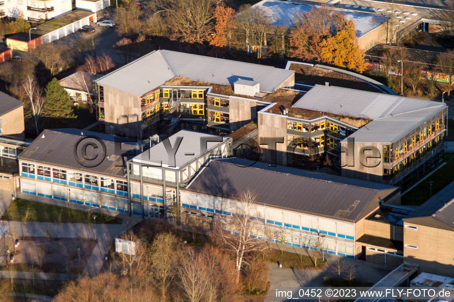 Aerial photograpy of IGS in Kandel in the state Rhineland-Palatinate, Germany