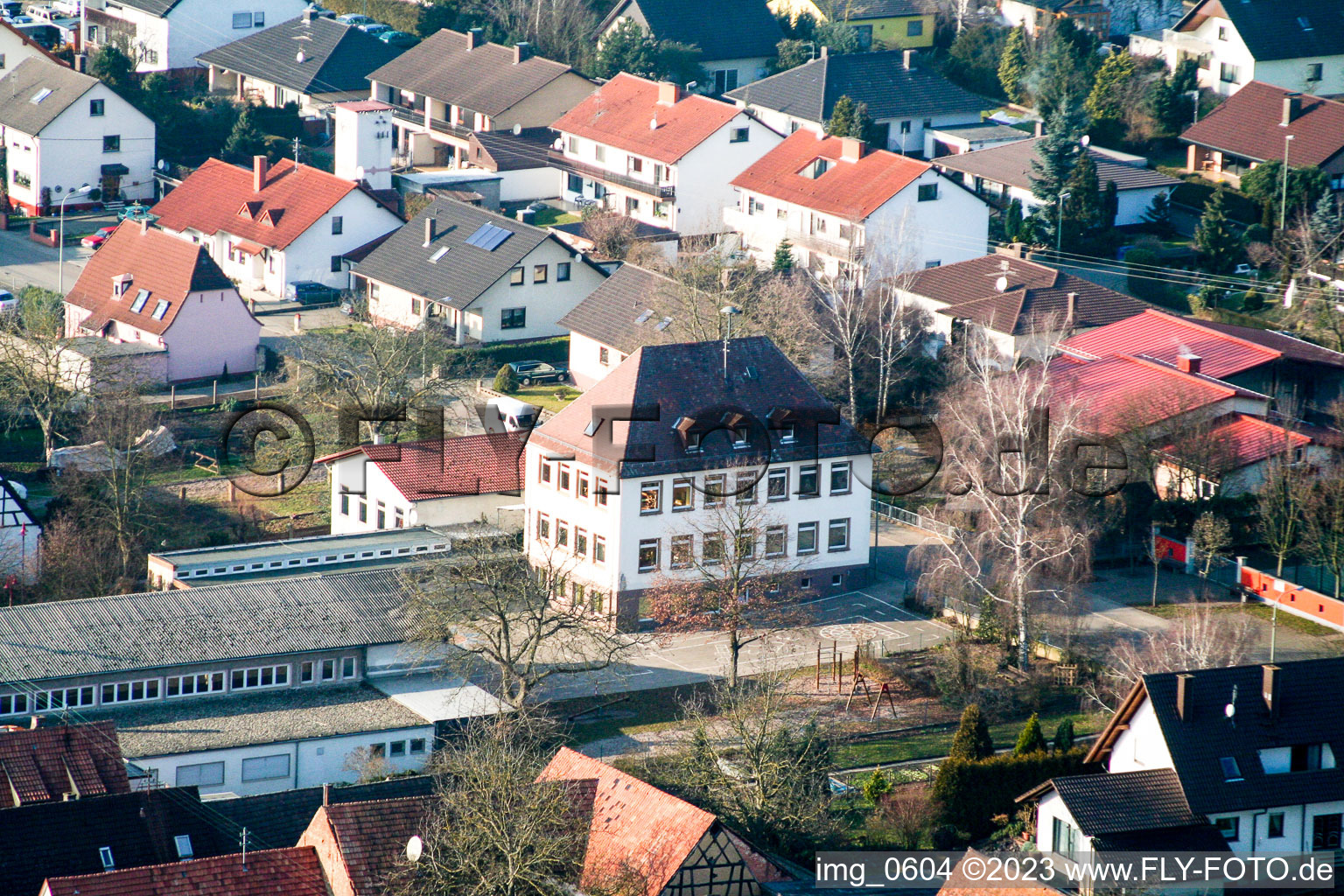 School in Freckenfeld in the state Rhineland-Palatinate, Germany